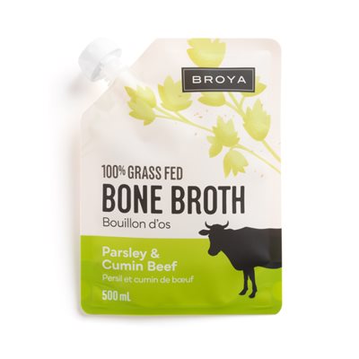 BROYA Bouillon d'os de bœuf, persil et cumin 500ML