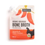 BROYA Bouillon d'os de poulet, sriracha et piment chili bio 500ML