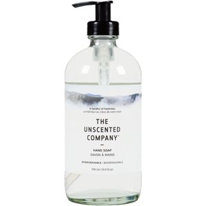 Hand Soap - Glass Bottle, Unscented 500ML