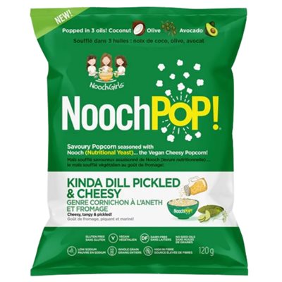 Noochpop! Popcorn Mariné Au Fromage Et À L'Aneth 120 G