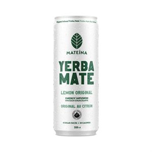 Mateina Yerba Mate Energy Infusion Lemon Original Organic 355 ml