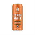 Mateina Yerba Mate Boisson énergisante à  Base de Plantes Pêche Passion Biologique 355 ml