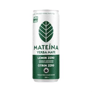 Mateina Organic Lemon Zero Yerba Mate Infusion (Sugar-Free) 355ML