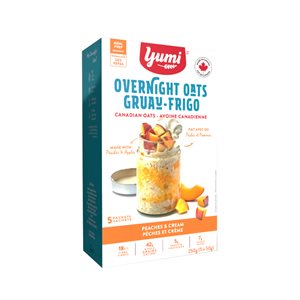 YUMI Overnight oats- Peach Cream (5 sachets) 250g