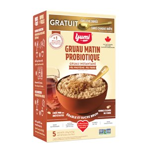 Yumi Organics Morning Oats Probiotic oatmeal-Maple & brown sugar 250g