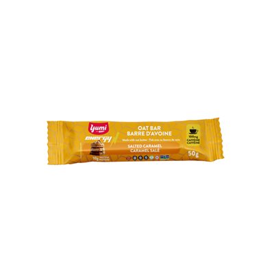 YUMI CAFFEINED OAT BARS - Salted Caramel 50g