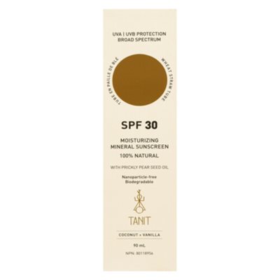 Tanit SPF 30 Moisturizing Mineral Sunscreen-Coconut Vanilla 90ml