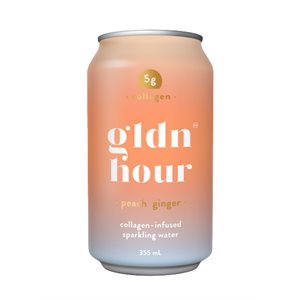 Peach Ginger Sparkling Water With Collagen 355 ML
