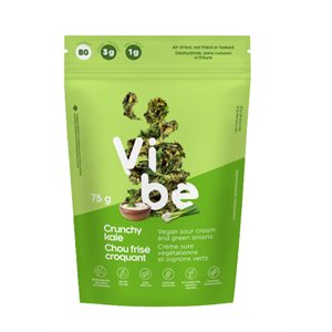 VIBE Croustilles de kale Créme Sure végétalienne et oignons vert