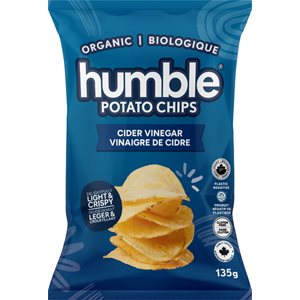 Humble Potato Organic Chips Sea Salt & Apple Cider Vinegar 135g