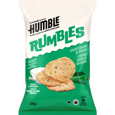 Humble Potato Sour Cream & Onion Rumbles Chips 135g