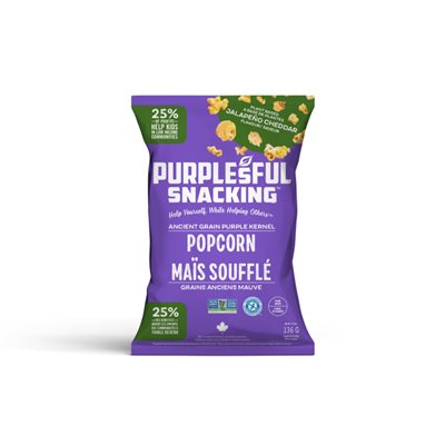 PURPLEsFUL- JALAPENO CHEDDAR POPCORN 136g