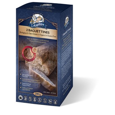 Cuisine L'Angélique Pain Baguettines Bio 280g