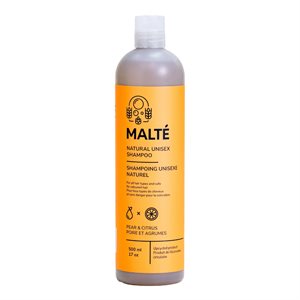Malté Natural Unisex Shampoo - Pear & Citrus 500 ml