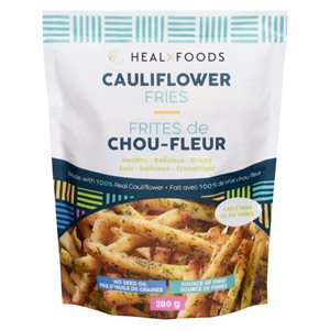 HEALX FOODS CAULIFLOWER FRIES GARLIC HERB 280g