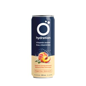 Ö Hydration Eau vitaminée- Fleur D'Oranger Et Pêche 355Ml