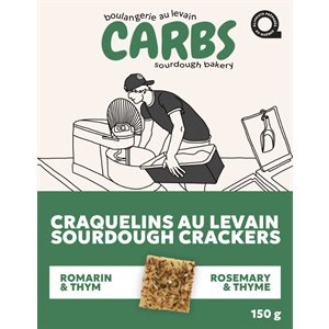 CARB Craquelins Au Levain - Romarin Et Thym 150g