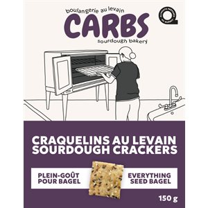 CARB Craquelins Au Levain - Plein Goût Pour Bagel 150g