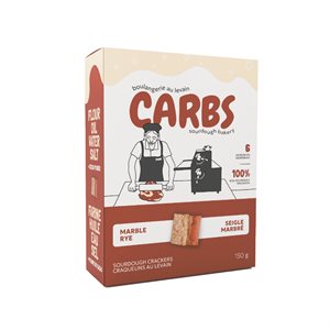 CARB Craquelins Au Levain - Seigle Marbré 150g