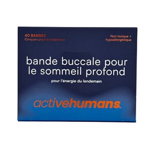 Active Human Bande Buccale Pour Le Sommeil Profond (40 Bandes)