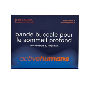 Active Human Bande Buccale Pour Le Sommeil Profond (40 Mini Bandes)