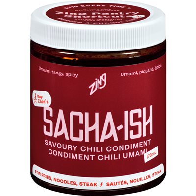 Zing CONDIMENT CHILI UMAMI SACHA-ISH ZING X PAY 175ml