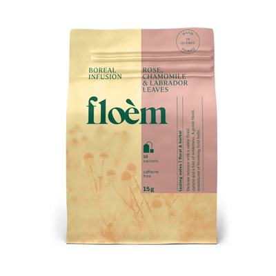 FLOÈM Rose, Camomille Et Feuille Du Labrador 15g FLOÈM Rose, Camomille Et Feuille Du Labrador 15g