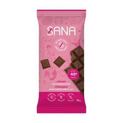 Sana Classic Milk Chocolate Bar 75g