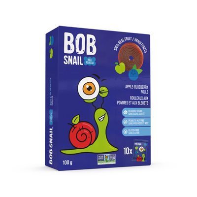 Bob Snail Rolleaux aux Pommes et aux Bleauets 100g