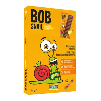 Bob Snail Fruit Stripe Pear-Mango 84g