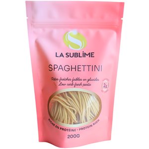 La Sublime Pâtes Spaghettini Faibles En Glucides 200g
