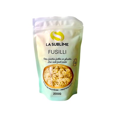 La Sublime Fusillis Faibles En Glucides 200g La Sublime Fusillis Faibles En Glucides 200g