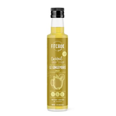 Fit Cook Foods Sirop Cocktail Le Gingembre 500Ml Fit Cook Foods Sirop Cocktail Le Gingembre 500Ml