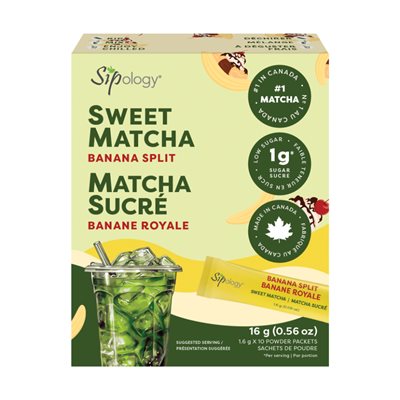 Sipology Sweet Matcha Banana Split 10Pk
