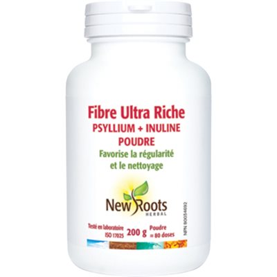 New Roots Fiber Ultra Rich Psyllium + Inulin 200 g ‰ˆ€‰80 doses