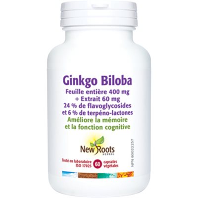 New Roots Ginkgo Biloba 60 capsules