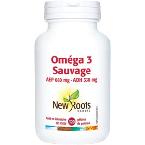 New Roots Wild Omega 3 EPA 660 mg DHA 330 mg 120 softgels