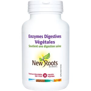 New Roots Plant Digestive Enzymes 30 capsules