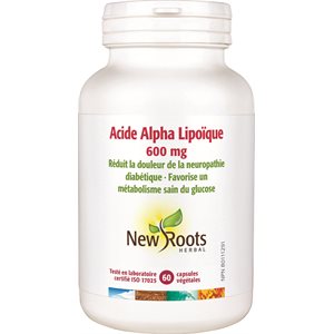 New Roots Herbal Acide Alpha Lipoique 600 Mg 60caps