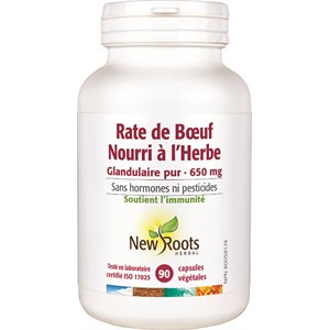 New Roots Herbal Rate De Bœuf Nourri À L’Herbe 90caps