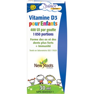 New Roots Vitamine D3 pour Enfants