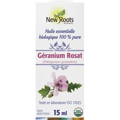 New Roots Rose Geranium Essential Oil 15 ml