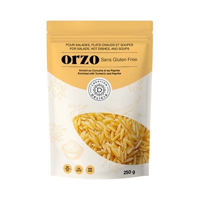 Création Delicia Orzo enrichi au curcuma et paprika 250g Création Delicia Orzo enrichi au curcuma et paprika 250g