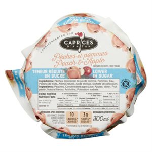Peach & Apple Fruit Spread Lower In Sugar 300Ml