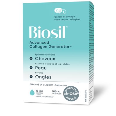 Biosil™ Biosil™ Choline-Stabilized Orthosilicic Acid® Hair * Skin * Nails 15 Ml Liquid