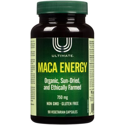 Ultimate ÉNERGIE MACA 750 mg 90 capsules végétariennes