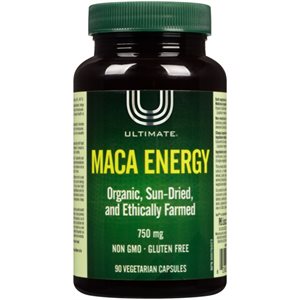 Ultimate ÉNERGIE MACA 750 mg 90 capsules végétariennes