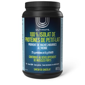Ultimate 100% isolat de protéines de petit-lait Chocolat 812g