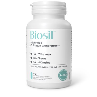 Biosil™ Advanced Collagen Generator™ Hair * Skin * Nails 90 Vegetarian Capsules