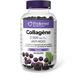 preferred nutrition collagen 2500mg 110 Gummies (Elderberry)